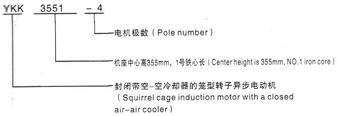 YKK系列(H355-1000)高压YJTFKK6303-6-1600KW三相异步电机西安泰富西玛电机型号说明